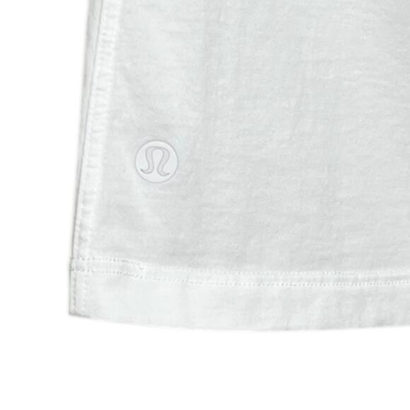 Lululemon All Yours Tank Top Sleeveless Stretch Cotton Breathable In White 12 - Picture 8 of 9
